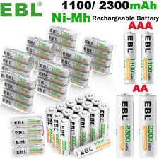 EBL AA AAA Ni-MH Rechargeable Batteries 1000/2300mAh For Garden Solar Light Lot picture