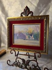 Vintage 1940s-50s Watercolor - Autumn New England Mountains Farmhouse Unsigned picture