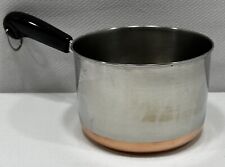 Vintage Revere Ware 2-Quart -78 Sauce Pot Copper Bottom Sauce Pan Clinton IL USA picture