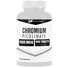 Chromium Picolinate 1000mcg 400 Tablets Support Carbohydrate Breakdown picture