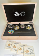 2015 Canada Looney Tunes WB .999 Silver $20 Colorized 4 Coin & Watch Set Box COA picture