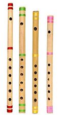Wood Handmade Bamboo Flute Musical Instrument Beautiful Scale A B C G Set Of 4 picture