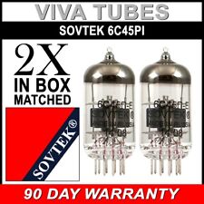 Factory Matched Pair (2) Sovtek 6C45Pi Vacuum Tubes picture