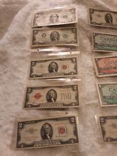 Rare $2 Two Dollar Bill Note lot  Vintage  picture