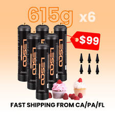 Whipped Cream Charger 615g Cannister LesooWhip 6 Tanks Original Flavor Cylinder picture