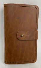 AMERICAN BISON Leather Fly Wallet - Fly Book, Hand made in the USA  picture