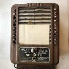 VINTAGE ORIGINAL 1940's SEEBURG WALL MATIC 20 SELECTION WALLBOX 5c COIN OP W/KEY picture