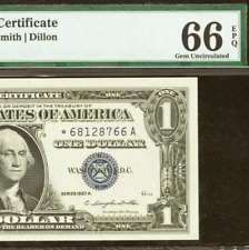1957A $1 Silver Certificate Star PMG 66PPQ wanted popular star Fr 1620* picture