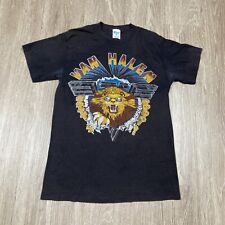 Van Halen Shirt M Vintage 80s Live Rock Band Concert Tour Album Grunge Lion Tee picture