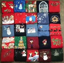 Lot of 25 Vintage Christmas Holiday Granny Sweaters Ugly Cute Reseller 423 picture