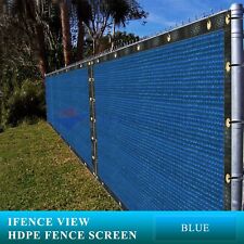 Ifenceview 3 FT High Blue Balcony Deck Fence Privacy Screen Cover Fabric Panel picture