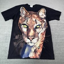 Vintage 90s Wild Oats Jaguar T Shirt Mens Large Graphic Single Stitch Black picture