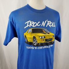 Vintage Chevy Camaro IROC T-Shirt Large Single Stitch Two Sided Deadstock 80s picture
