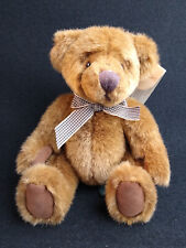 Russ Berrie Winslow Teddy Bear Gingham Bow 2812 Plush Stuffed Animal Brown  picture