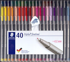 Staedtler 40 Triplus 0.3mm Fineliner Pens NEW GENUINE picture