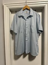 Vintage 1950’s Rockabilly Arrow Loop Collar Camp Button Front Shirt Size Large picture