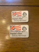 Retired American Girl “Felicity’s Patriot’s Pass
