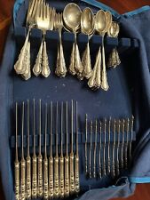 1941 Large Reed and Barton Sterling Silver Flatware Set 118 Pieces.  No Monogram picture