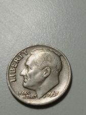 1967 ROOSEVELT DIME Obverse Lower Die Crack No Mint Uncertified  picture