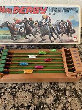 Shinsei Mini Derby Horse Racing Game With 8 Horses Vintage Japan picture