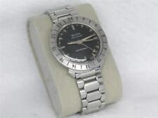 VERY RARE 38MM STAINLESS 214 ACCUTRON ASTRONAUT MENS GMT WRIST WATCH, SERVICED picture