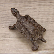 Rare bronze handmade tortoise turtle Figure statue netsuke collect table decor picture