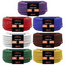 12 Ga Car Audio Primary Wire 50ft–7 Rolls Trailer Remote Power/Ground Electrical picture