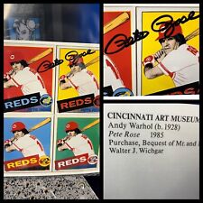 Autographed Signed Pete Rose Andy Warhol Art Museum Print picture