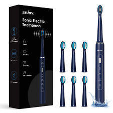SEJOY Electric Toothbrush Sonic Toothbrush USB Rechargeable 7 Heads 3 Modes picture