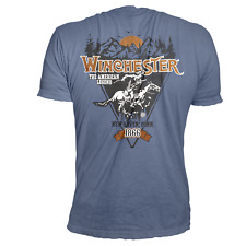 Winchester Official Lone Rider Graphic Short Sleeve Men's Cotton T-Shirt picture