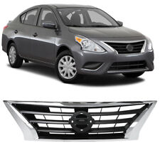 For Nissan Versa 2015 2016 2017 2018 2019 Front Upper Grille Grill w/Chrome Trim picture