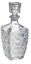 Liquor Whiskey Decanter Vintage Glass Crystal Bottle Wine Stopper Bar Scotch Rum picture