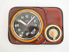 Vintage Junghans Kitchen Clock With Timer Mid Century Modern Germany 1960s Works picture