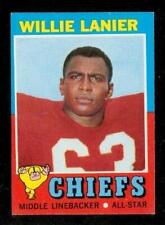 Vintage 1971 Topps Willie Lanier #114 Rookie Kansas City Chiefs Football Card picture