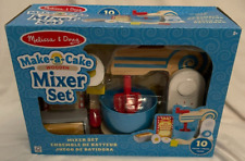 Melissa and Doug Wooden Make-a-Cake Mixer Set 11 Piece Set New/Damaged Box picture