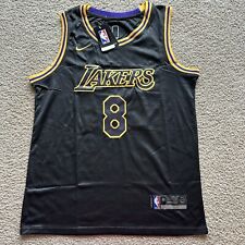 NWT Los Angeles Lakers Kobe Bryant Black Mamba Jersey 8 24 Mens Size Large picture