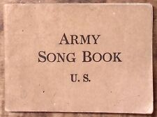 1918 WWI U.S. ARMY SONG BOOK ISSUED BY WAR DEPT 90 PAGES Z5349 picture