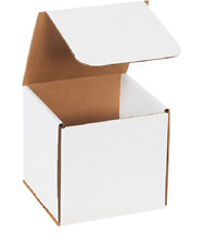 1-200 CHOOSE QUANTITY 6x6x6 Corrugated White Mailers Packing Boxes 6