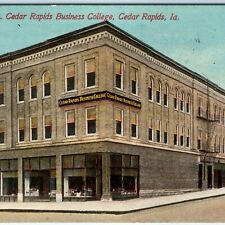 c1910s Cedar Rapids, IA Business College Litho Photo Postcard Cute Acmegraph A33 picture