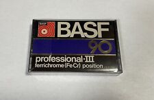 NOS BASF Professional III Type 3 (FeCr) 90 Minute Blank Cassette Sealed Mint picture