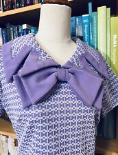 Vintage 1960s Purple Bow dress  picture