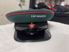 WW2 Russian Army Armored Troops Officer Visor Cap Hat Red Star Badge Cap *Repro picture