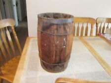 Vintage Wooden Whiskey Wine Keg Barrel 18''h x 10'' w picture