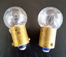 Vintage W57 Miniature Bayonet Light Bulbs, Qty: 2 picture