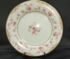 Noritake Charmaine SALAD Plate (1) Pink & Brown Floral Gold Trim, Japan Vintage picture