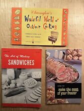 Three vintage 1950s cookbook-lets, great style picture