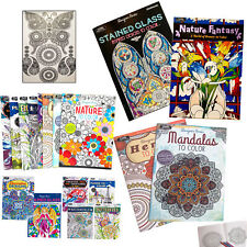 4 Pack Adult Mandala Coloring Book Stress Relieving Style Patterns Relaxation picture