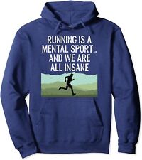 Funny Cross Country Running Is Insane Running Unisex Hooded Sweatshirt picture