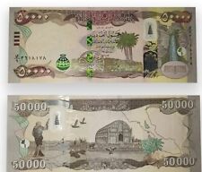 100,000 IQD - 2 x 50,000 Iraqi Dinar - 2023 IQD Currency Banknotes - Authentic picture