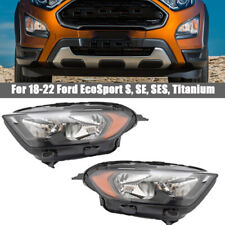 Pair Headlights  Left+Right Side For 2018-2022 Ford EcoSport S, SE, SES picture